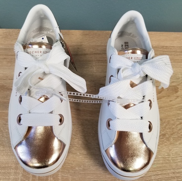 skechers hi lites rose gold